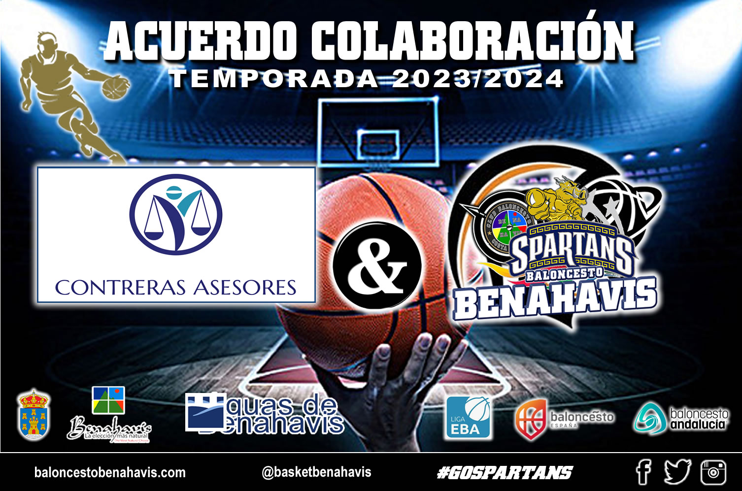 🚨⛹🏀 CAMPAÑA DE PATROCINIOS TEMP. 23/24 – Agradecimientos a la empresa “CONTRERAS ASESORES” de Estepona, por seguir unidos al Proyecto del CB Benahavís Costa del Sol