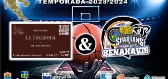 🚨⛹🏀 CAMPAÑA DE PATROCINIOS TEMP. 23/24 – Agradecimientos a la empresa “LA ESCALERA DE BALTHAZAR Restaurante” de Benahavis, por sumarse al Proyecto del CB Benahavís Costa del Sol