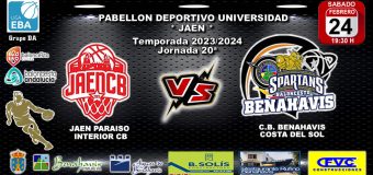 🚨⛹🏀 PREVIA | EBA (DA) T23/24 | J-20ª | JAEN PARAISO INTERIOR CB vs CB BENAHAVIS COSTA DEL SOL