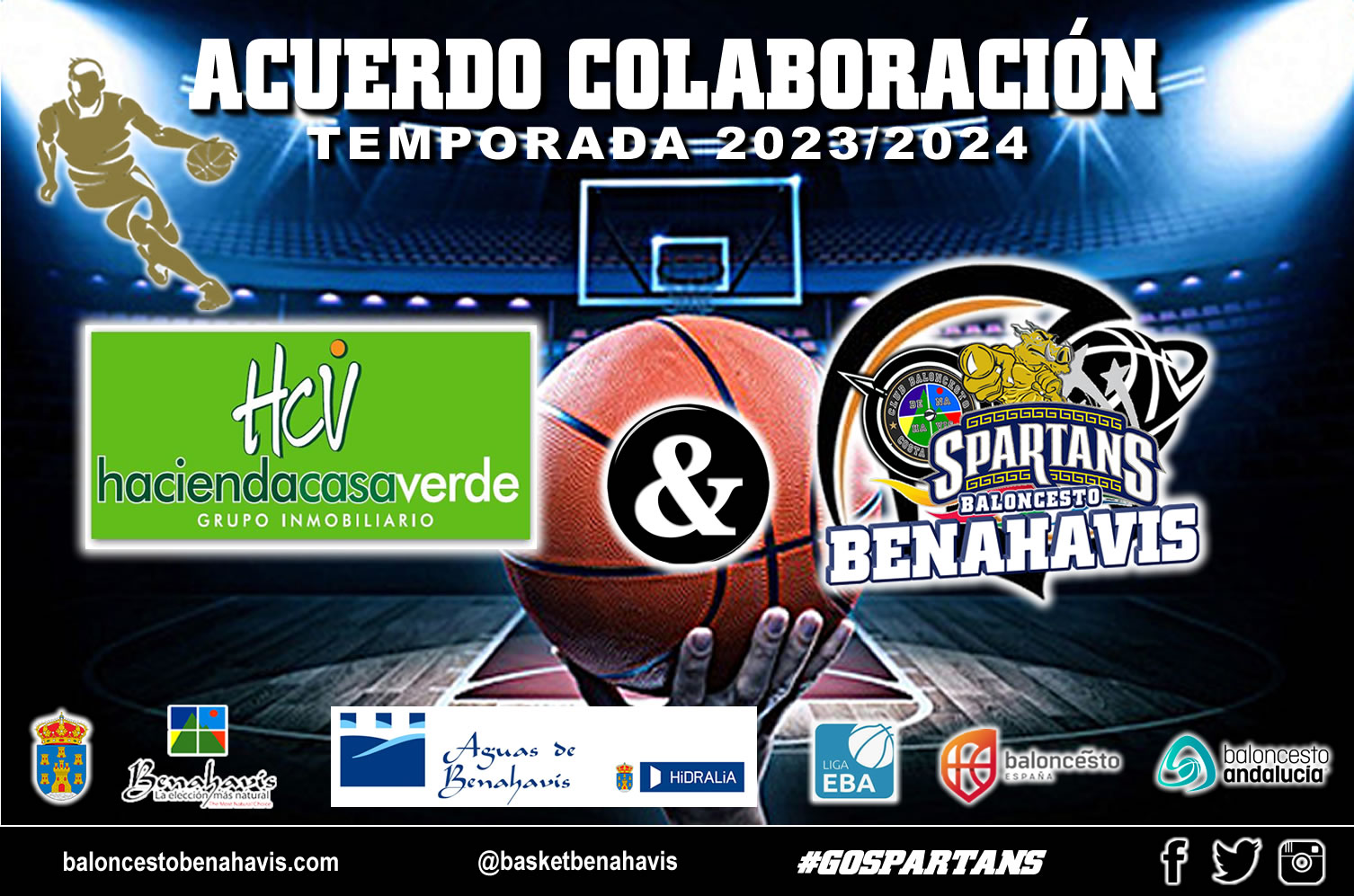 🚨⛹🏀 CAMPAÑA DE PATROCINIOS TEMP. 23/24 – Agradecimientos a la empresa inmobiliaria “HACIENDA CASA VERDE» de Estepona, por sumarse al Proyecto del CB Benahavís Costa del Sol