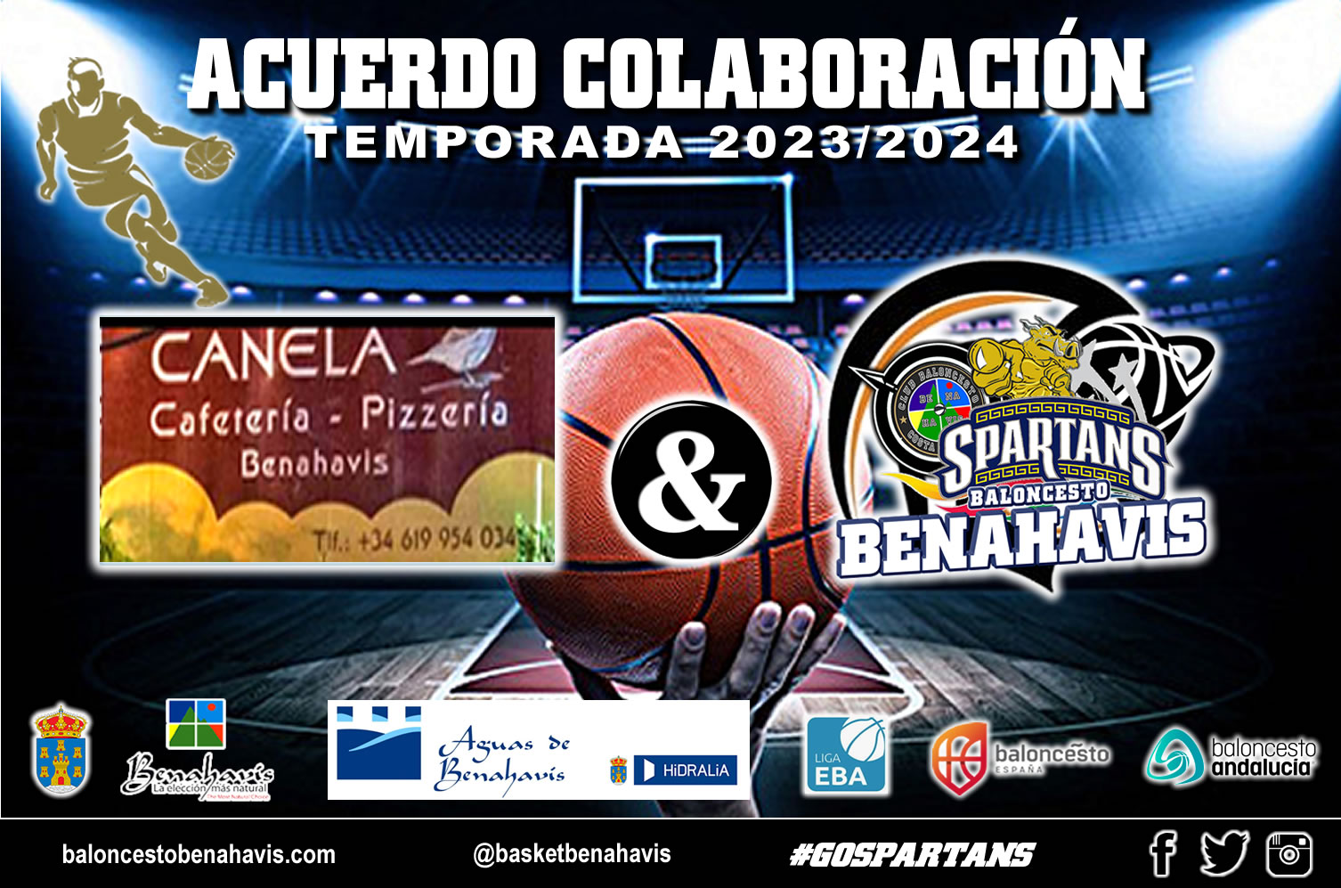 🚨⛹🏀 CAMPAÑA DE PATROCINIOS TEMP. 23/24 – Agradecimientos a la empresa “PIZZERÍA-BAR CANELA” de Benahavís, por seguir unidos al Proyecto del CB Benahavís Costa del Sol