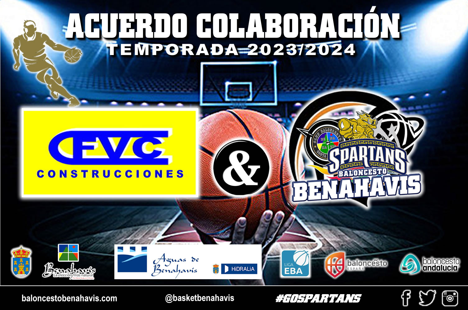 🚨⛹🏀 CAMPAÑA DE PATROCINIOS TEMP. 23/24 – Agradecimientos a la entidad “CFVC CONSTRUCCIONES SL”, de Málaga, por seguir unidos al Proyecto del CB Benahavís Costa del Sol