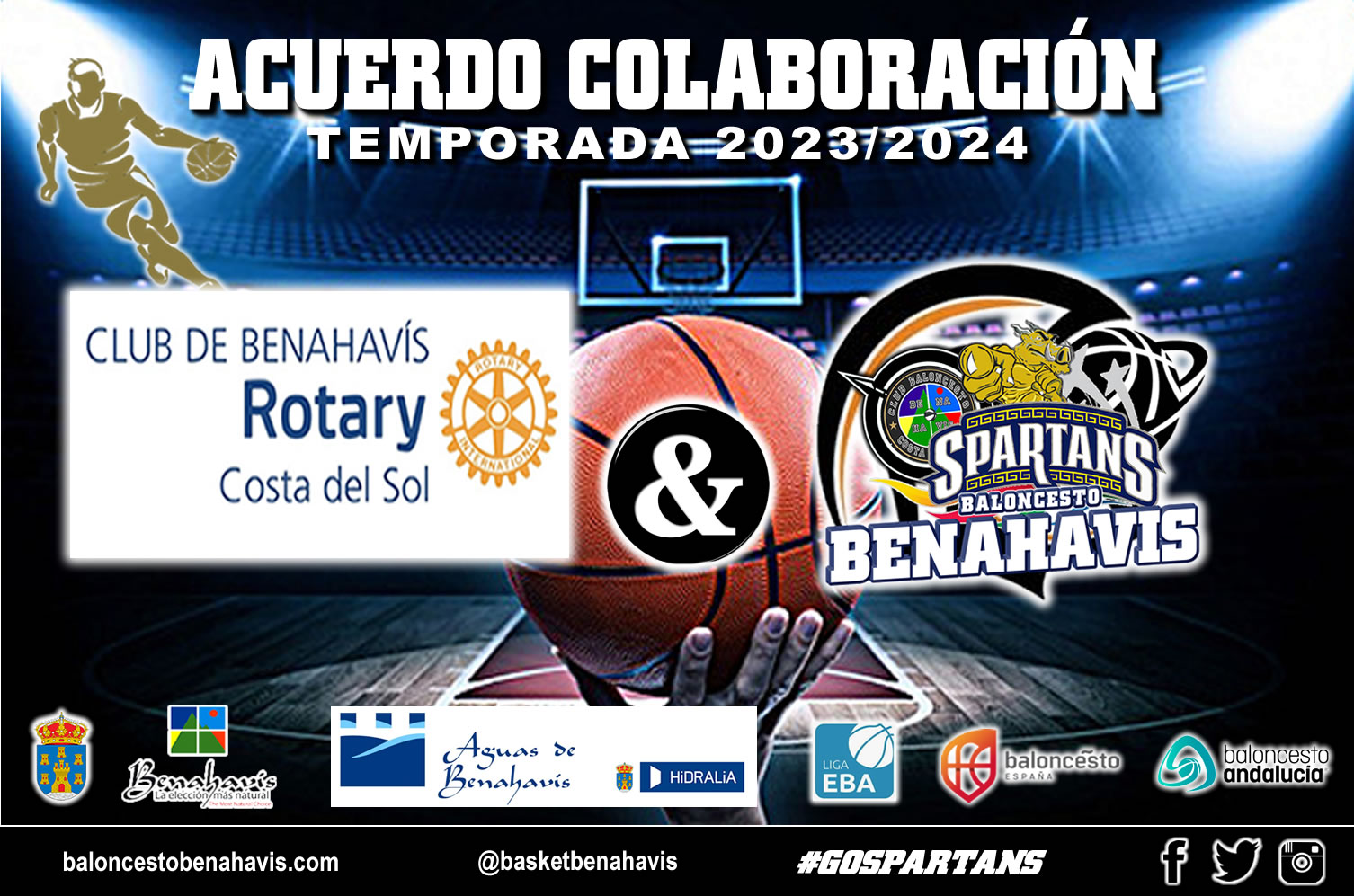 🚨⛹🏀 CAMPAÑA DE PATROCINIOS TEMP. 23/24 – Agradecimientos a la asociación benéfica “ROTARY CLUB DE BENAHAVÍS COSTA DEL SOL”, por seguir unidos al Proyecto del CB Benahavís Costa del Sol