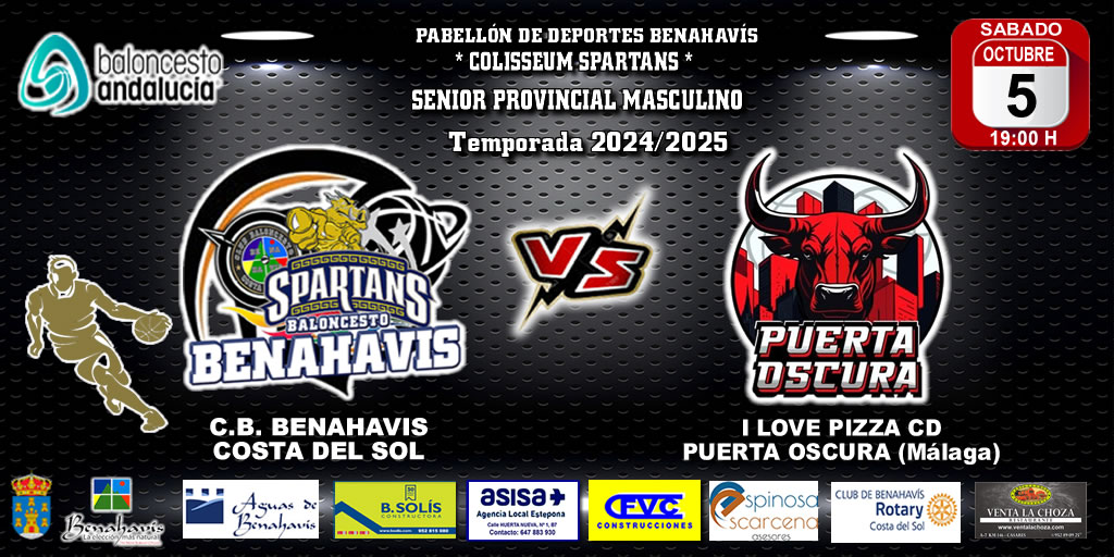 🚨⛹🏀 PREVIA | SENIOR PROVINCIAL MASC. T24/25 | J1ª | CB BENAHAVÍS COSTA DEL SOL vs CD PUERTA OSCURA (MALAGA)