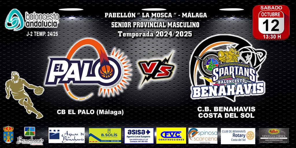 🚨⛹🏀 PREVIA | SENIOR PROVINCIAL MASC. T24/25 | J2ª | CB EL PALO (MALAGA) vs CB BENAHAVÍS COSTA DEL SOL
