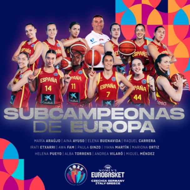 🏀 Enhorabuena a la Selección Española de Baloncesto, por su gran actuación en el Eurobasket 2025. Algunas jugadoras que podremos ver esta próxima temporada 25/26 en la Liga Endesa Femenina, muy cerca en nuestra comarca, con el CAB Estepona

𝗦𝗨𝗕𝗖𝗔𝗠𝗣𝗘𝗢𝗡𝗔𝗦 𝗗𝗘 𝗘𝗨𝗥𝗢𝗣𝗔 🥈

🏆 Final #EuroBasketWomen
ESPAÑA🆚BELGICA
FINAL | 65-67 

#LaFamilia #SomosEquipo